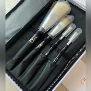 Dior Makeup Brush Set with Black Handles